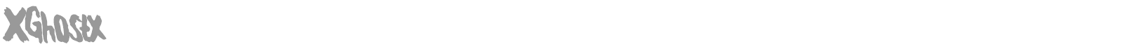 XGhostx font preview